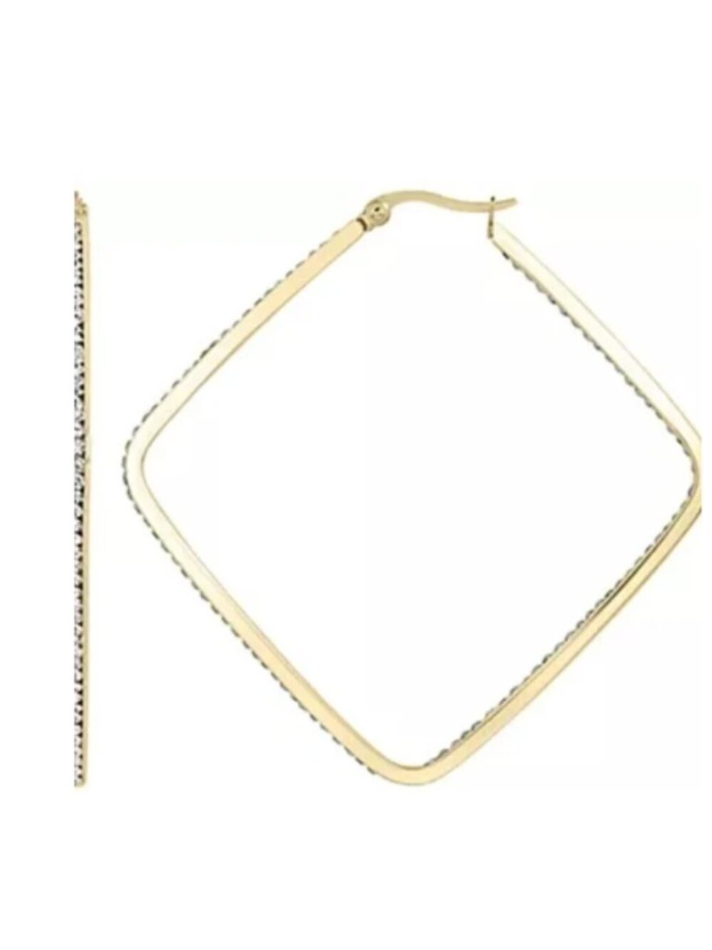 Nordstrom Gold Square Hoop Earrings